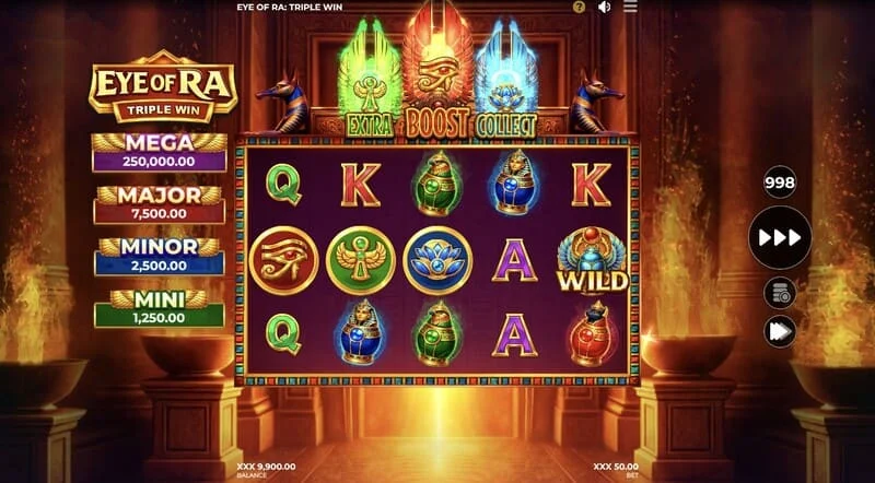 Eye of Ra Triple Win - Wild vist på hjulene